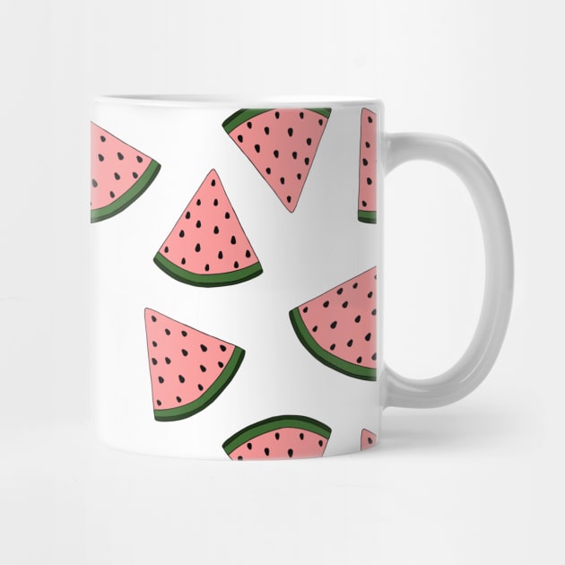 Cute watermelon hand drawn pattern by bigmomentsdesign